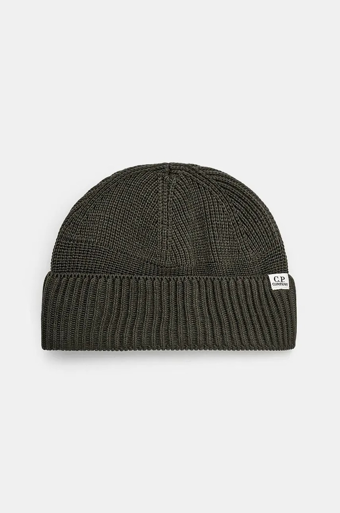 Čepice C.P. Company Knit Cap In Re-Wool vlna hnědá 17CMAC293A006595A