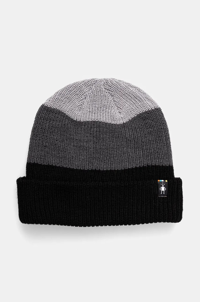 Smartwool czapka Cantar Colorblock wełna czarny SW011491