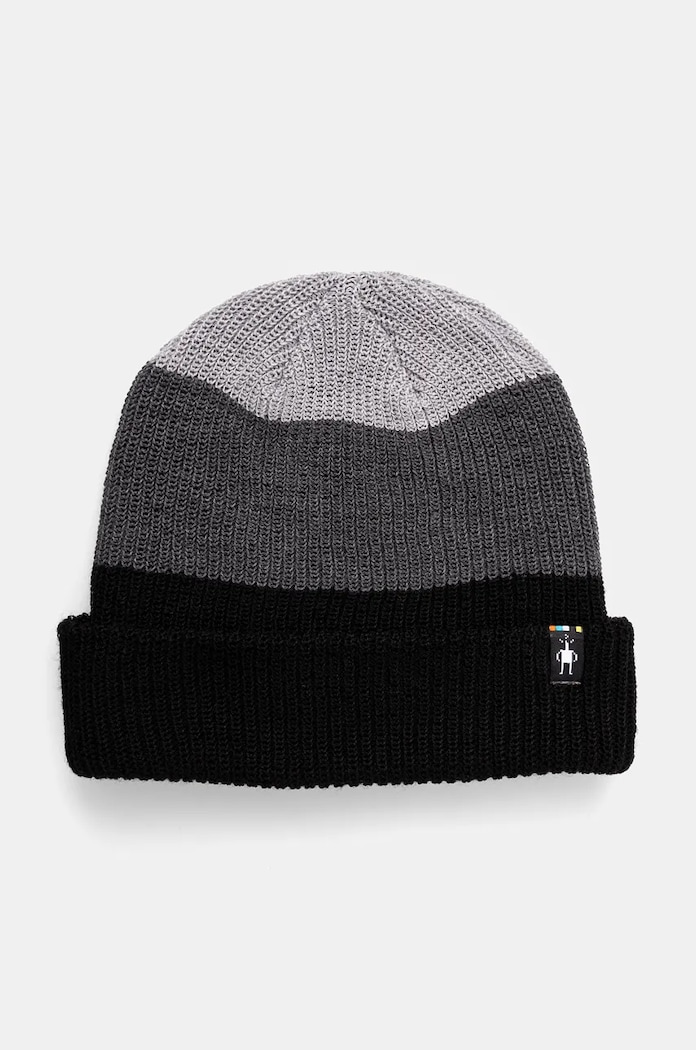 Smartwool czapka Cantar Colorblock wełna czarny SW011491