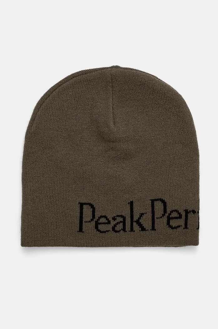 Peak Performance caciula cu modele verde G79781