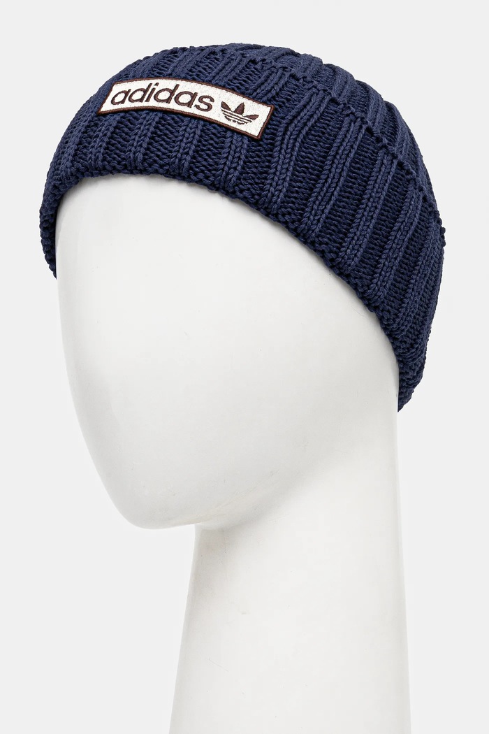 Bavlnená čiapka adidas Originals IY4109 tmavomodrá AW24