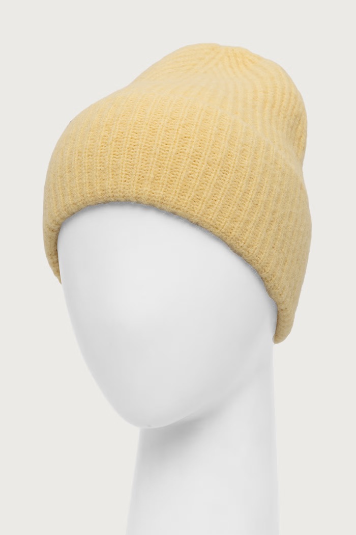 Peak Performance Czapka beanie z wełną Woolblend Hat G80628 żółty AW25