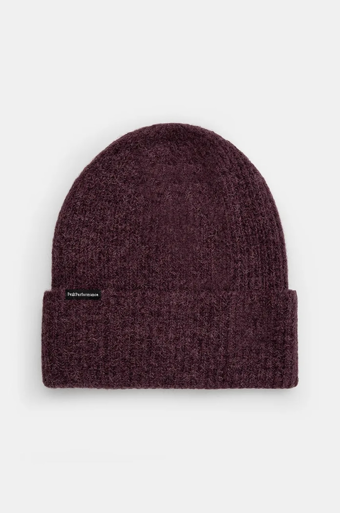Čepice s příměsí vlny Peak Performance Woolblend Hat vlna fialová G80628