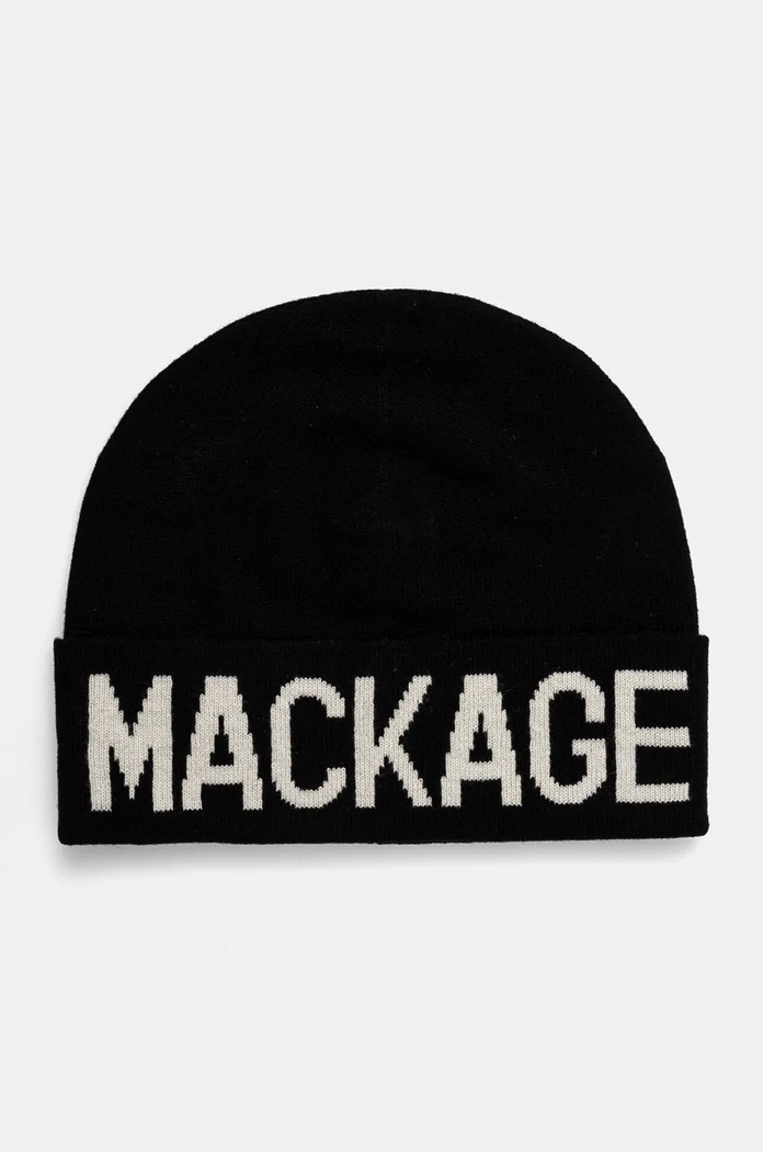 Vlněná čepice MACKAGE vlna černá KIKO.Z