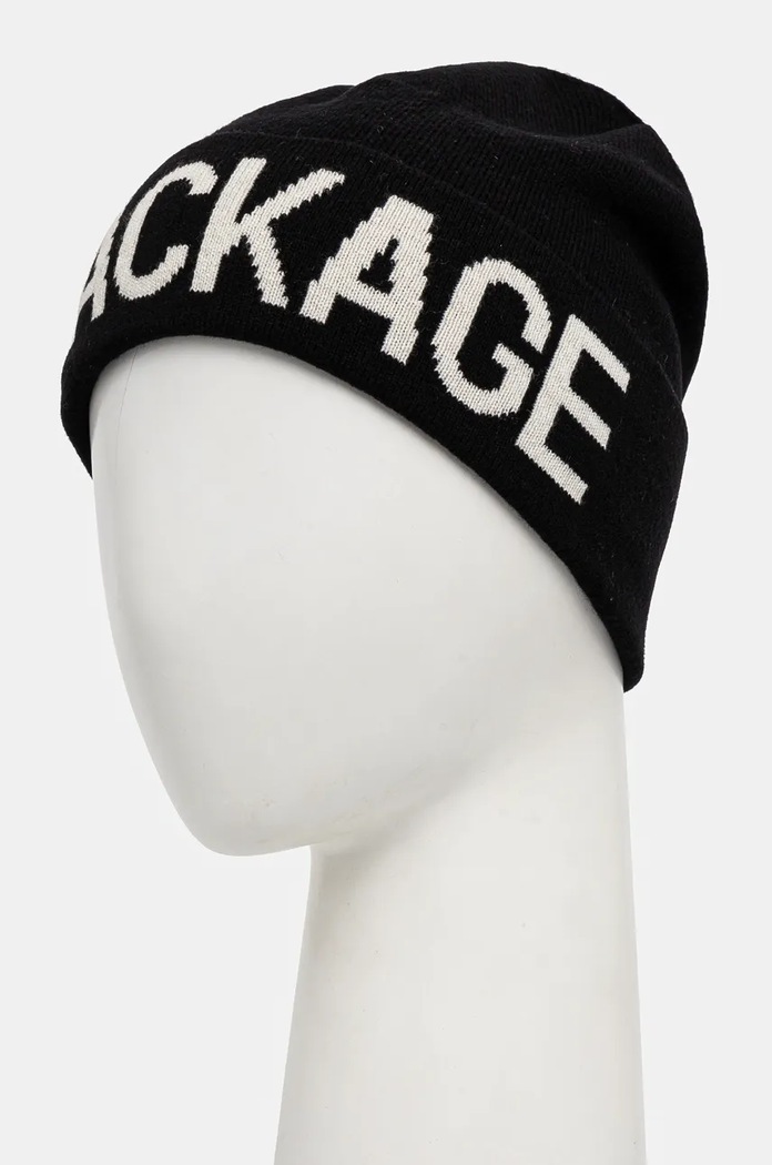 Vlněná čepice MACKAGE KIKO.Z černá AW24
