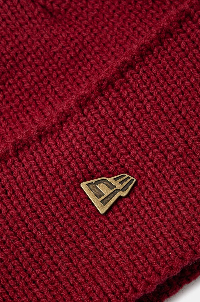 Čiapka s prímesou vlny New Era WIDE CUFF BEANIE 60565442 burgundské AW24