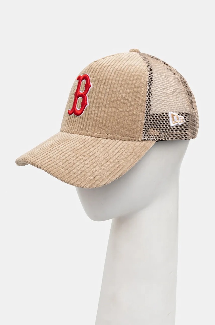 New Era czapka z daszkiem CORD TRUCKER BOSTON RED SOX 60565522 beżowy AW24