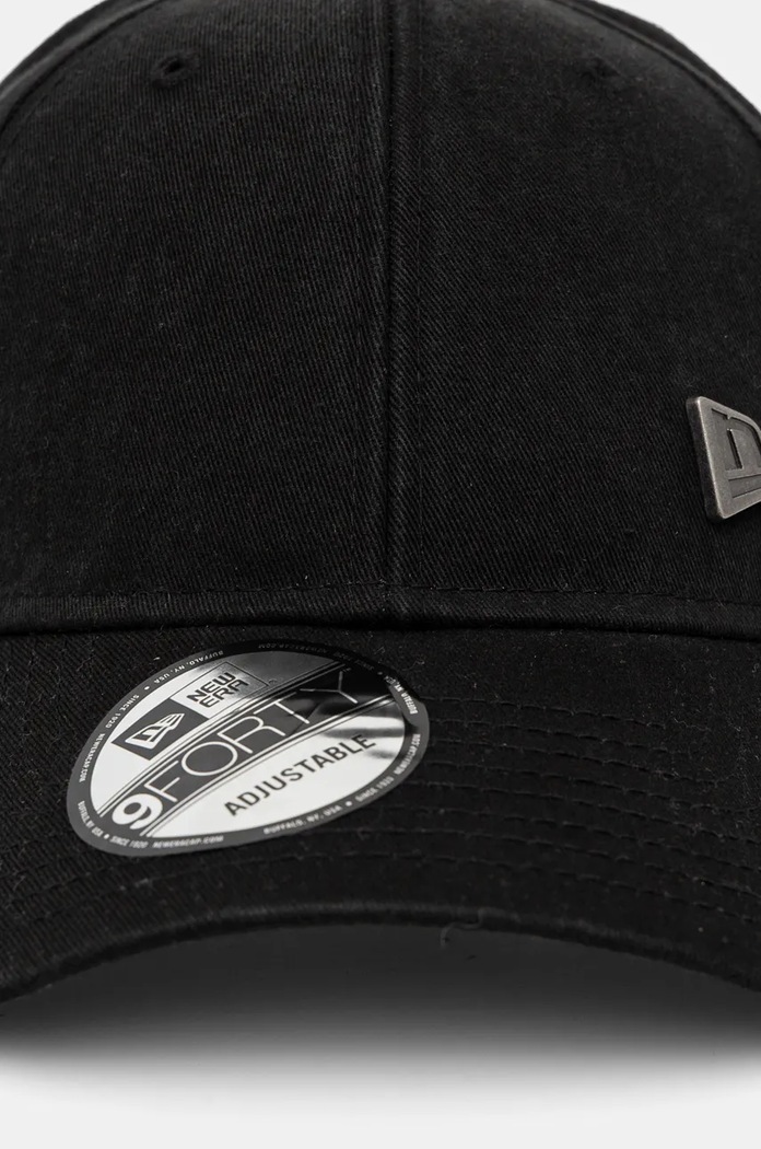 New Era czapka z daszkiem bawełniana PIN 9FORTY® czarny 60565479