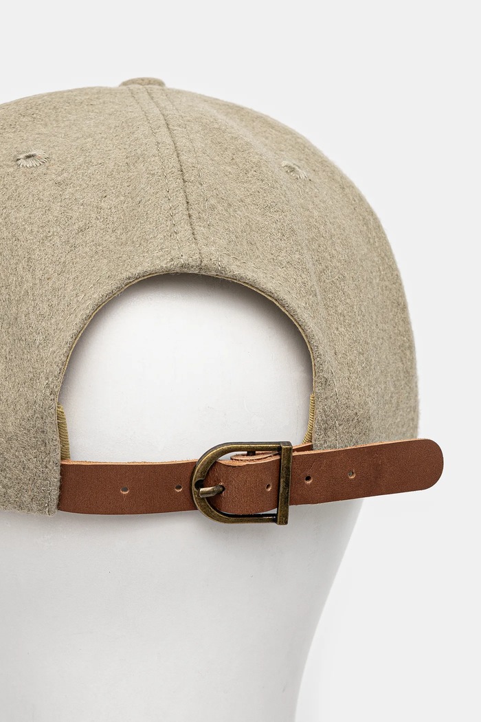 Akcesoria Billionaire Boys Club czapka z daszkiem wełniana Duck Varsity Trucker Cap B24469 beżowy