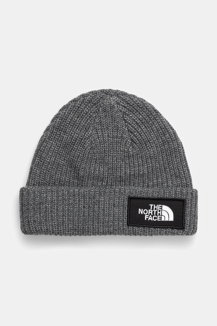 The North Face czapka Salty Lined aplikacja szary NF0A3FJW36P1.