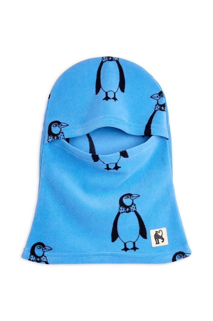 Mini Rodini Fular circular copii Penguin albastru 1100009560
