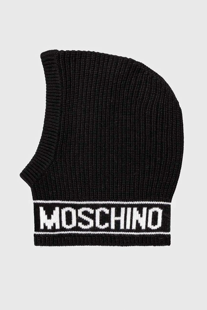 Vlněná kukla Moschino černá M3136.65414