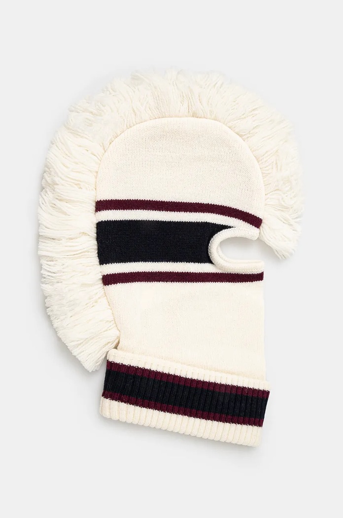 AMBUSH balaclava Fringe Knit Balaclava beige BMLC001F24KNI0013131