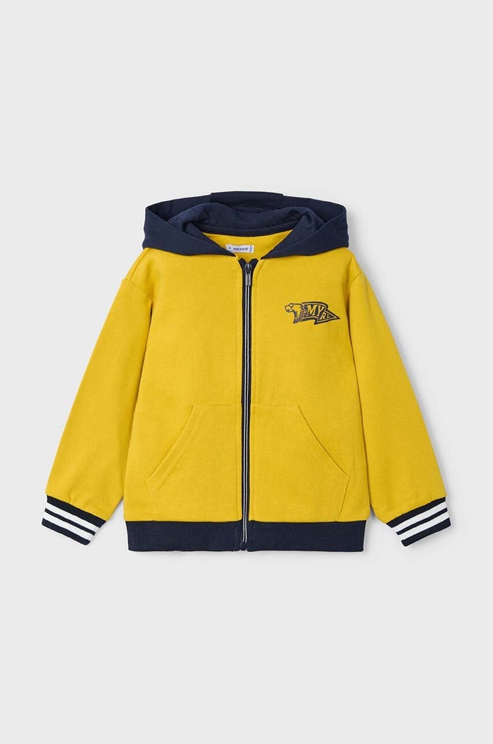 Mayoral dres dziecięcy 4878.5B.Mini.9BYH żółty AW24