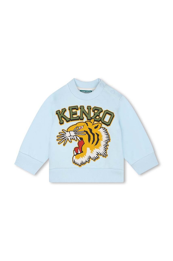 Chłopiec Kenzo Kids dres bawełniany niemowlęcy K60515.67.81 niebieski