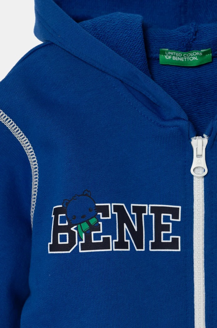 Chłopiec United Colors of Benetton dres bawełniany dziecięcy 3J68GK00L.P.Seasonal niebieski