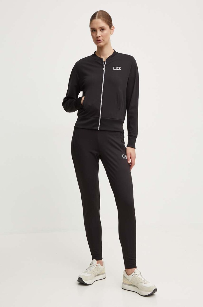 Αθλητική φόρμα EA7 Emporio Armani με ελαστάν μαύρο TJFQZ.8NTV60.1200