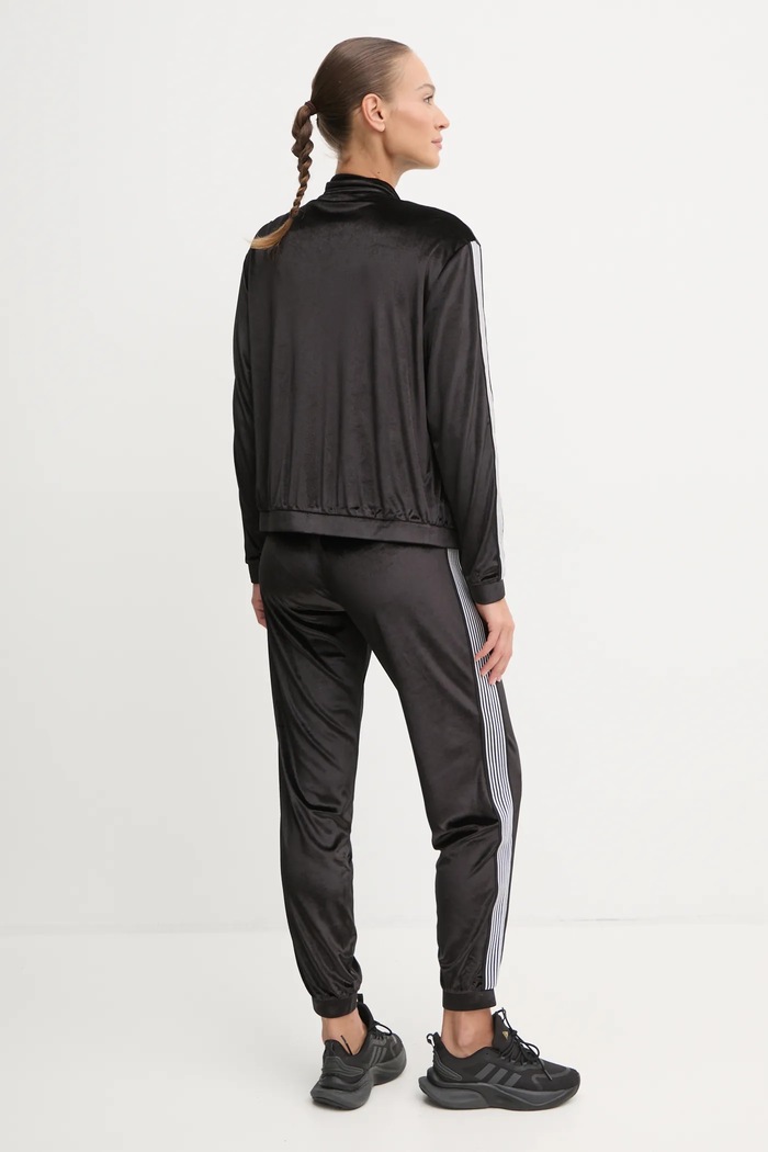 EA7 Emporio Armani bársony melegítő TJZDZ.6DTV64.1200 fekete AW24