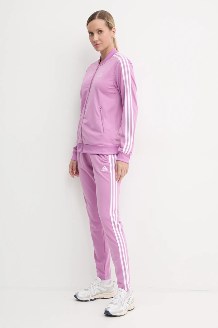 Trenirka adidas Essentials natpis ljubičasta IX1098