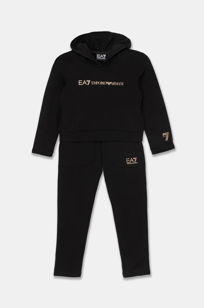 Tepláková súprava EA7 Emporio Armani bavlna čierna 6DFV02.FJZEZ