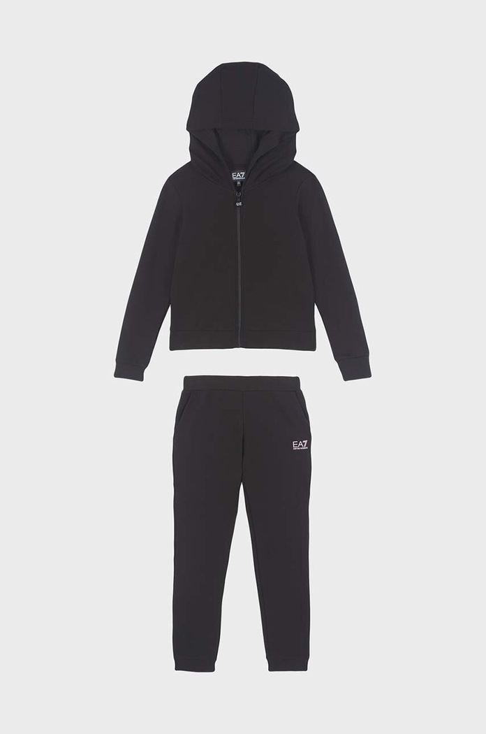 EA7 Emporio Armani Detská tepláková súprava EA7 Emporio Armani čierna 6DFV05.FJZIZ