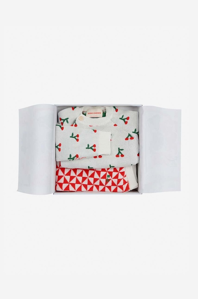 Σετ μωρού Bobo Choses Cherry 224AB107 κόκκινο