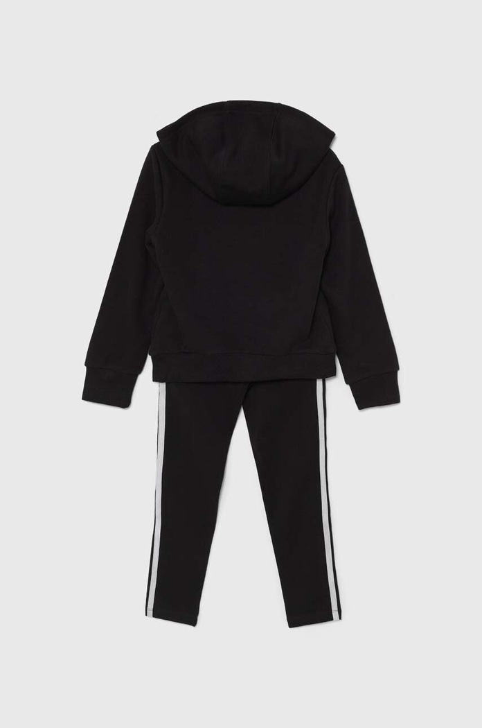 adidas Originals komplet dziecięcy HOODIE LEG SET IY2439 czarny AW24