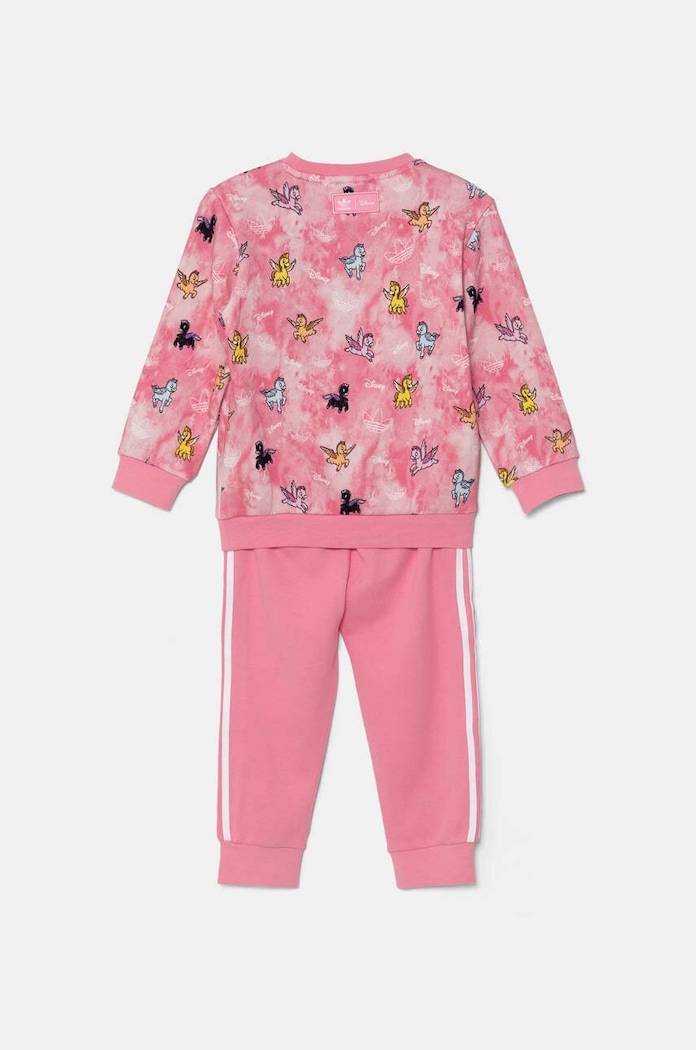 Dječja pamučna trenirka adidas Originals CREW SET JN4669 roza AW24