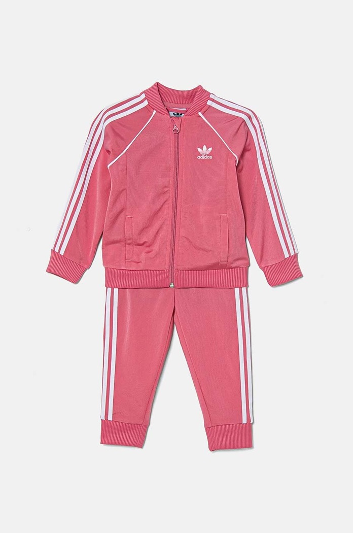 Trenirka za bebe adidas Originals SST TRACKSUIT pletivo roza IX5172