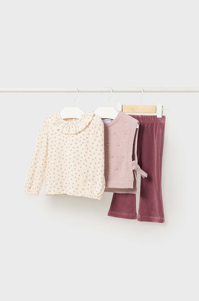Παιδικό σετ Mayoral 3-pack 2551.4G.Baby.9BYH ροζ AW24
