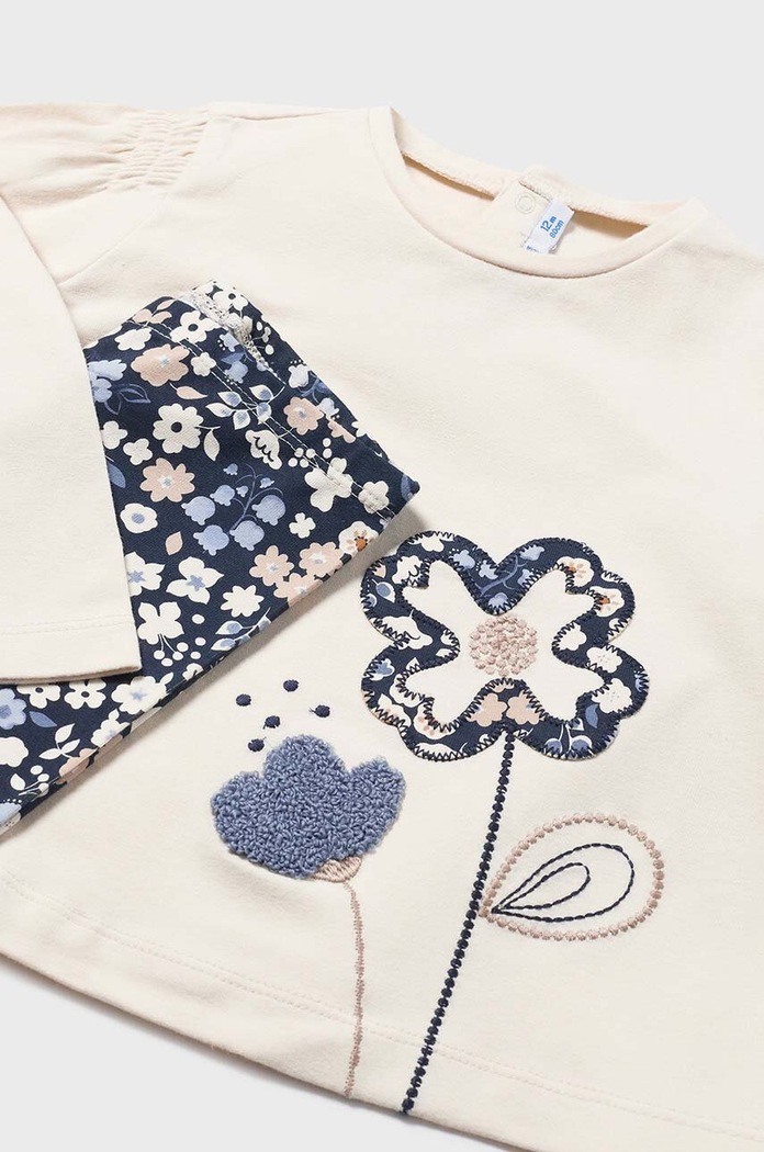 Mayoral komplet dziecięcy - bluzka, legginsy i opaska 2711.4H.Baby.9BYH granatowy AW24