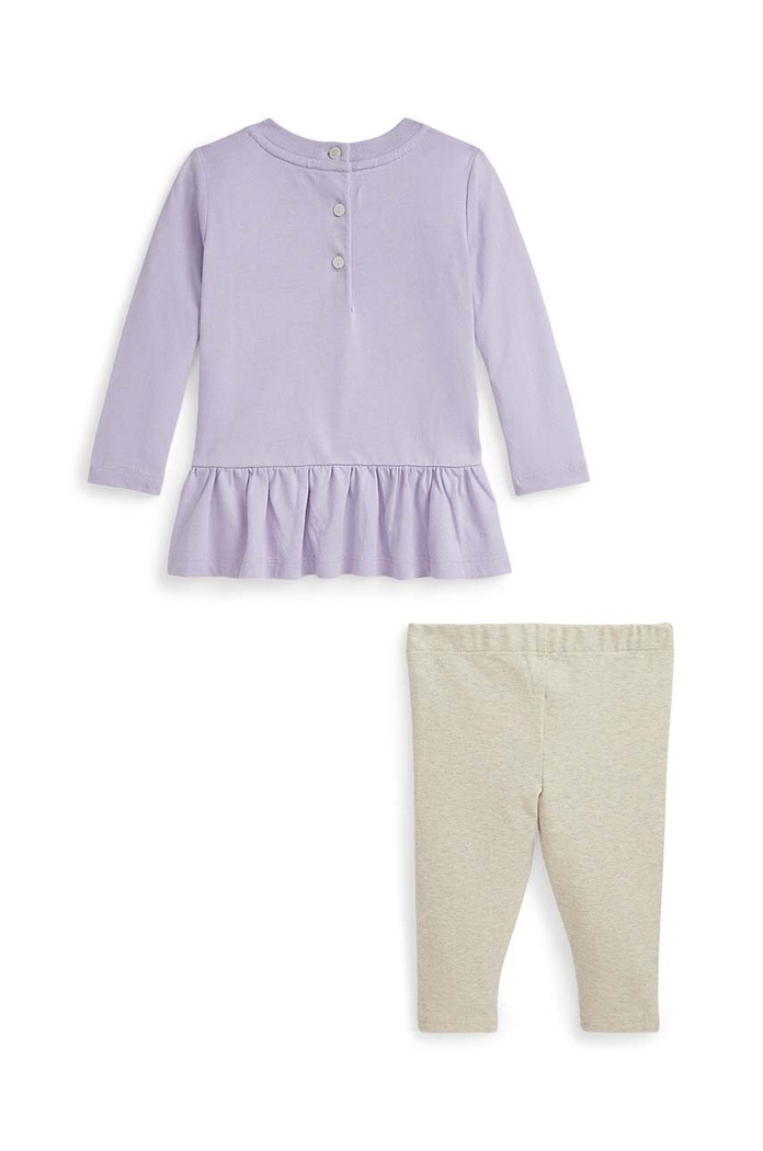 Kojenecká souprava Polo Ralph Lauren 310952350001 fialová AW24