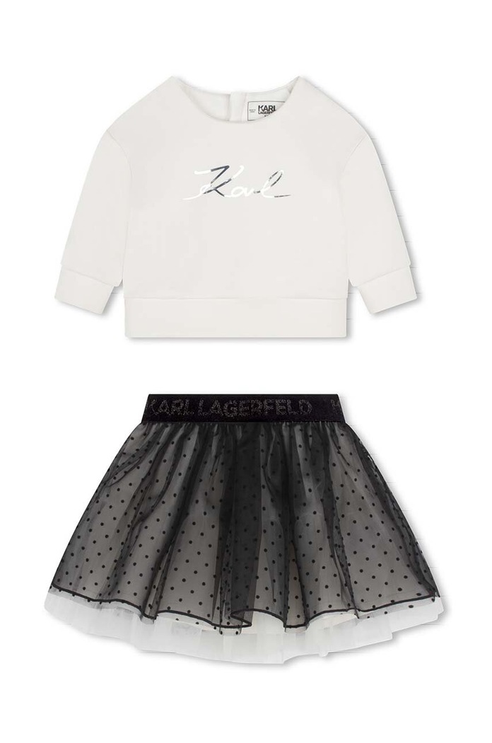 Sada pre bábätká Karl Lagerfeld pletenina béžová Z30283.86.94