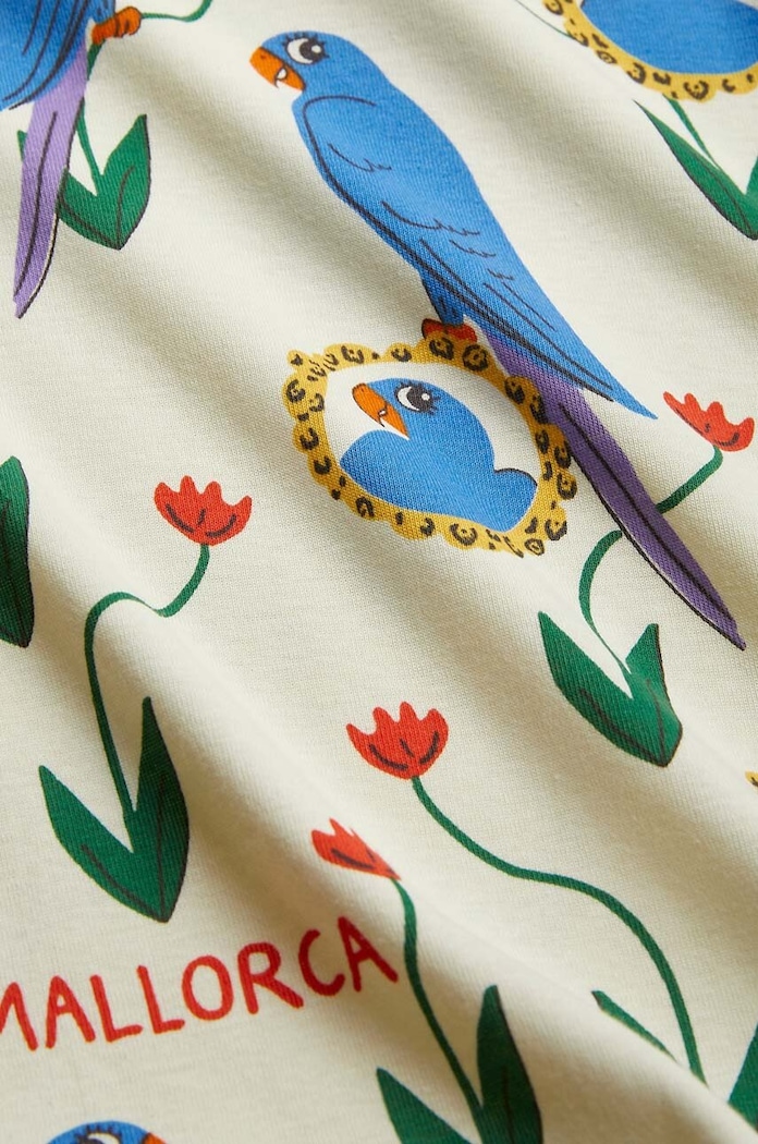 Mini Rodini komplet niemowlęcy Parrots 2464010700 beżowy