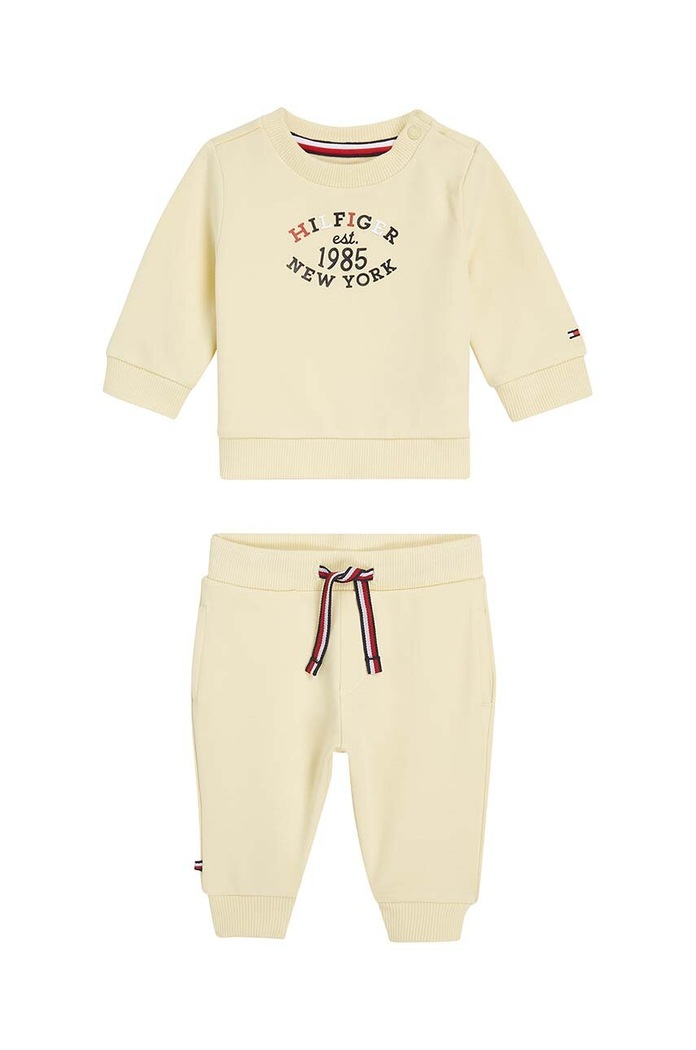 Tommy Hilfiger dres niemowlęcy dzianina żółty KN0KN01863.9BYH