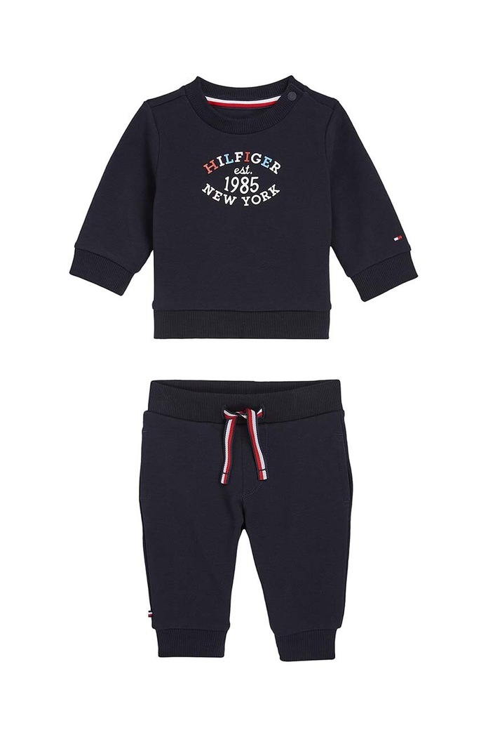 Tommy Hilfiger dres niemowlęcy dzianina granatowy KN0KN01863.9BYH