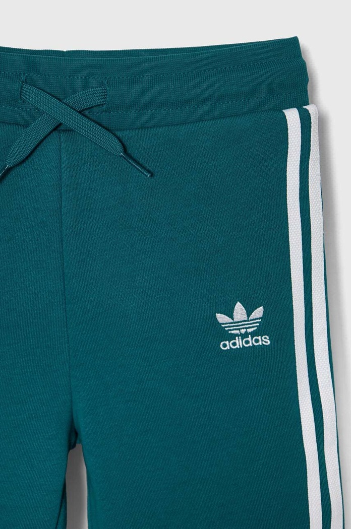 adidas Originals dres dziecięcy HOODIE SET turkusowy IX5166
