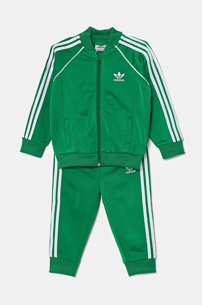 adidas Originals dres dziecięcy SST TRACKSUIT dzianina zielony IX5176