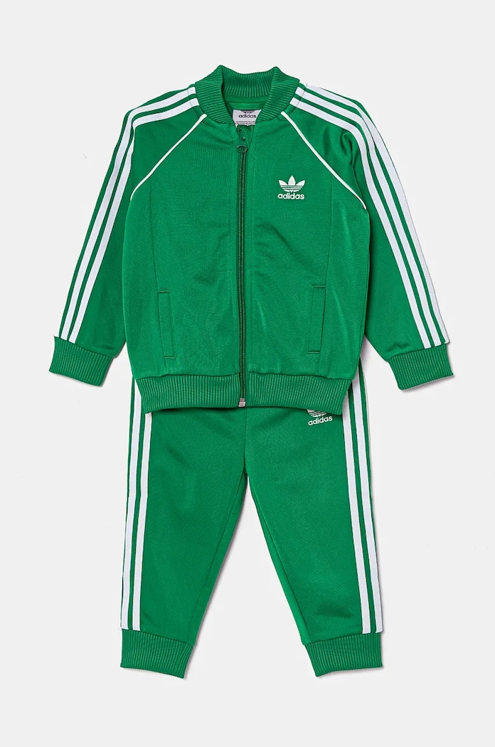 adidas Originals dres dziecięcy SST TRACKSUIT dzianina zielony IX5176