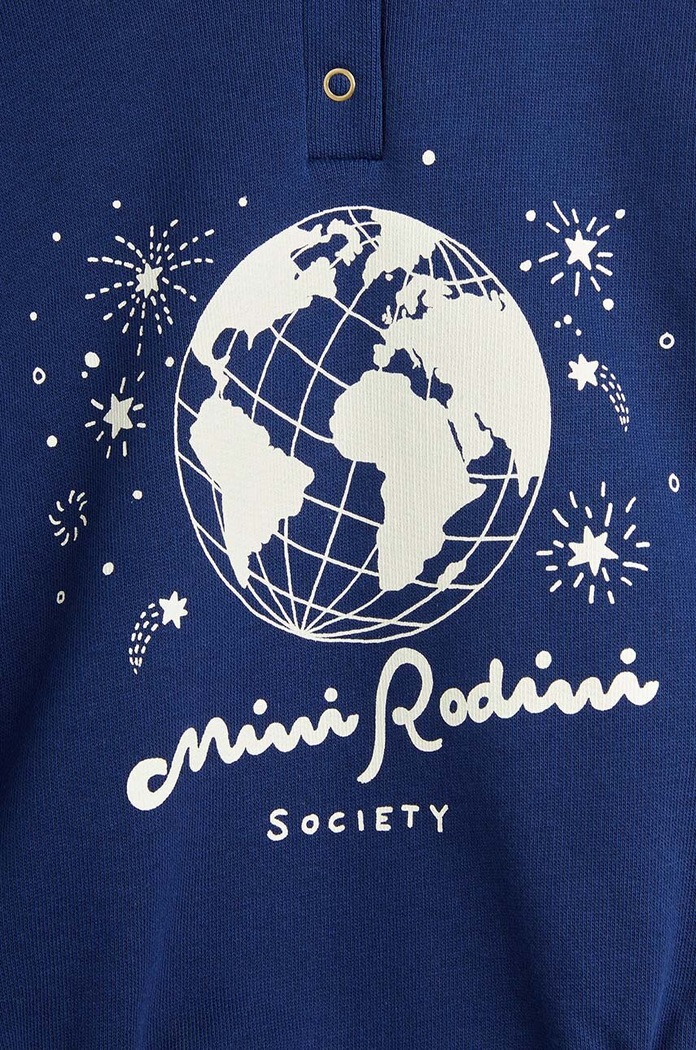 Detská bavlnená súprava Mini Rodini tmavomodrá 2474010560