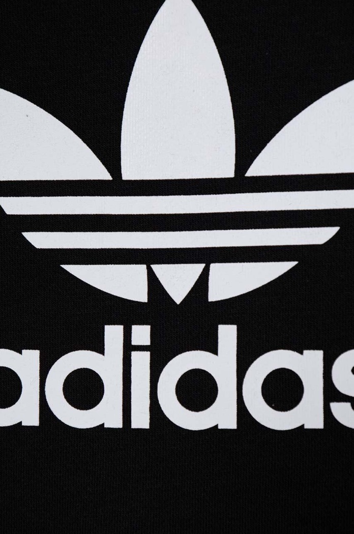 adidas Originals dres dziecięcy TREFOIL CREW SE czarny IY4784