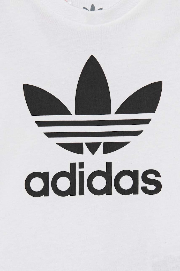 BIMBA adidas Originals completo in cotone neonato/a SHORT TEE SET JE0521 bianco