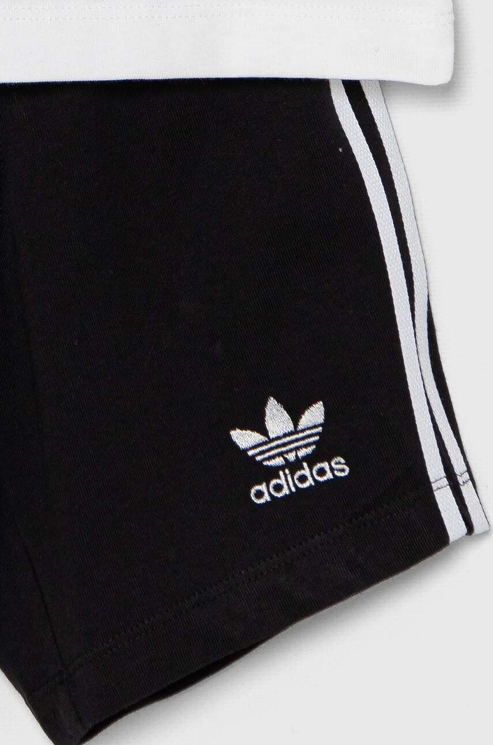adidas Originals completo in cotone neonato/a SHORT TEE SET bianco JE0521