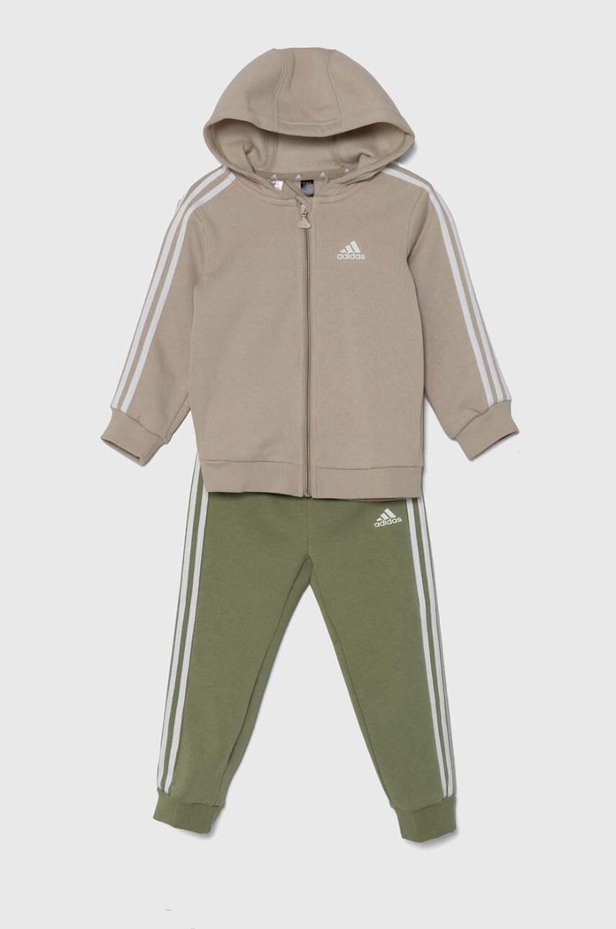 adidas dres dziecięcy I 3S FZ FLOG dzianina beżowy IZ4992