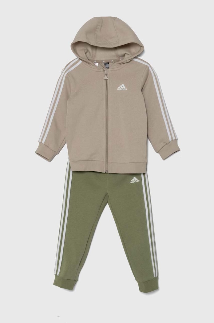 adidas dres dziecięcy I 3S FZ FLOG dzianina beżowy IZ4992