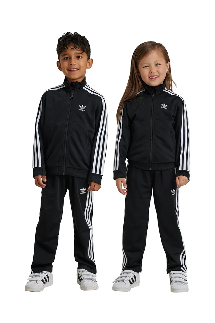 adidas Originals dres dziecięcy FIREBIRD dzianina czarny IY4798