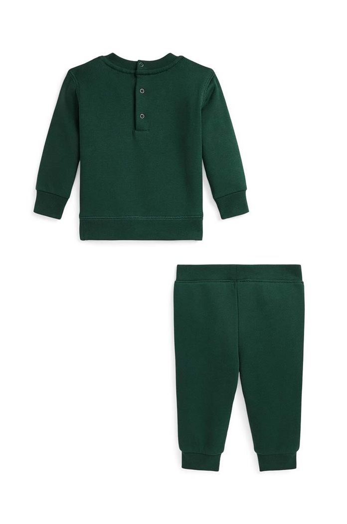 Polo Ralph Lauren set tuta da ginnastica per bambini 320957717001 verde AW24
