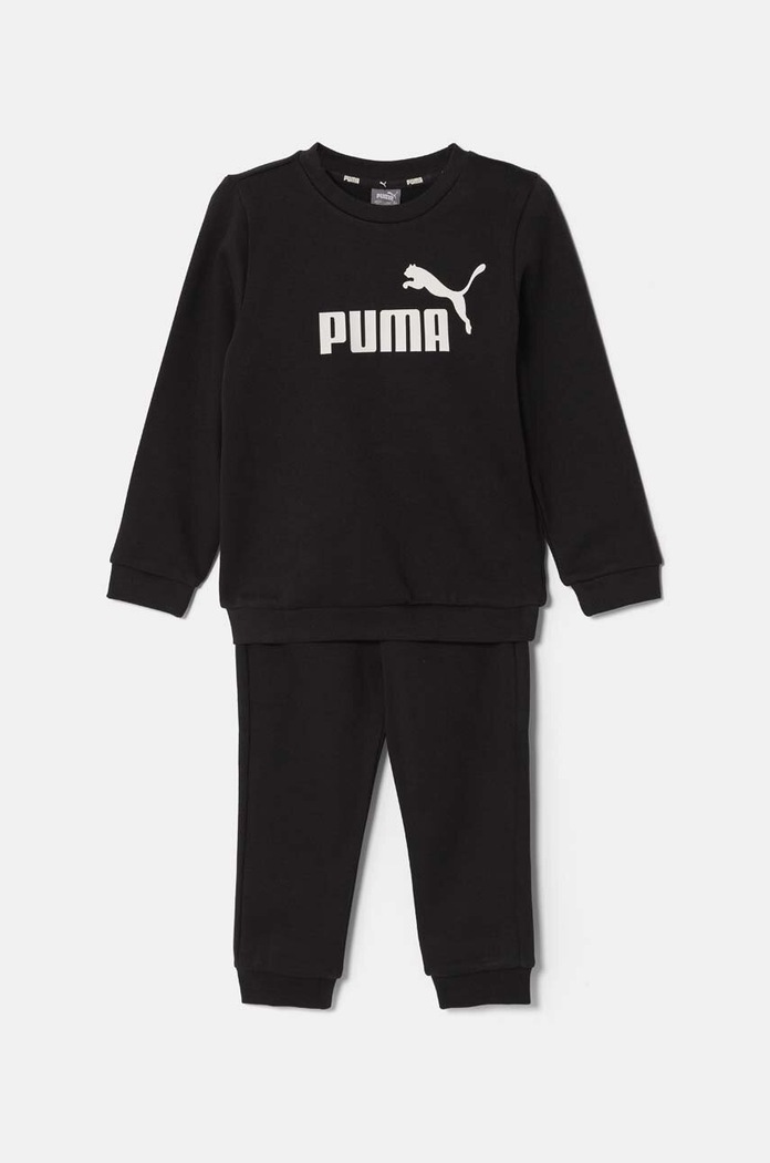 Puma dres dziecięcy Minicats ESS Crew Jogger FL dzianina czarny 846141