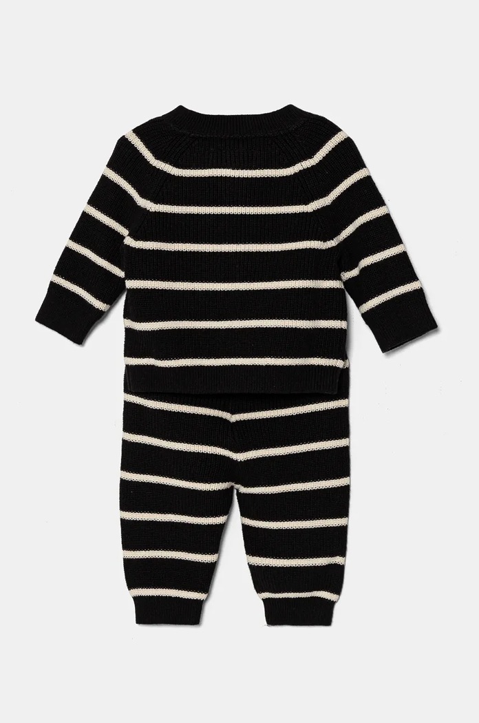 Dětská bavlněná souprava Calvin Klein Jeans IN0IN00225.9BYH černá AW24