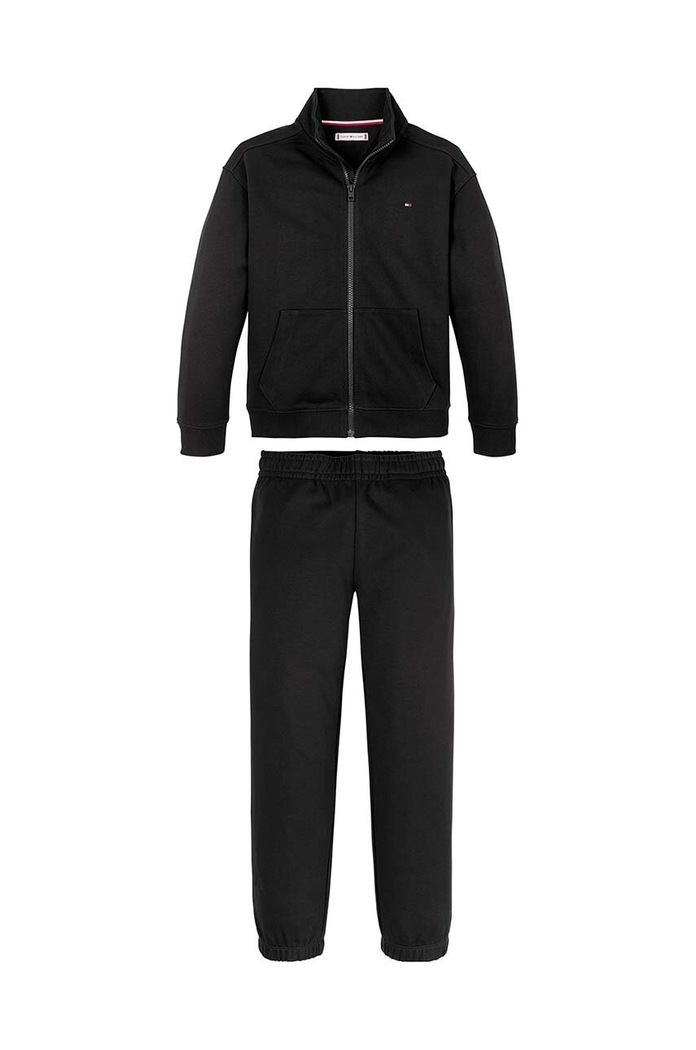 Παιδική φόρμα Tommy Hilfiger KS0KS00580.9BYH.98.122 μαύρο AW24